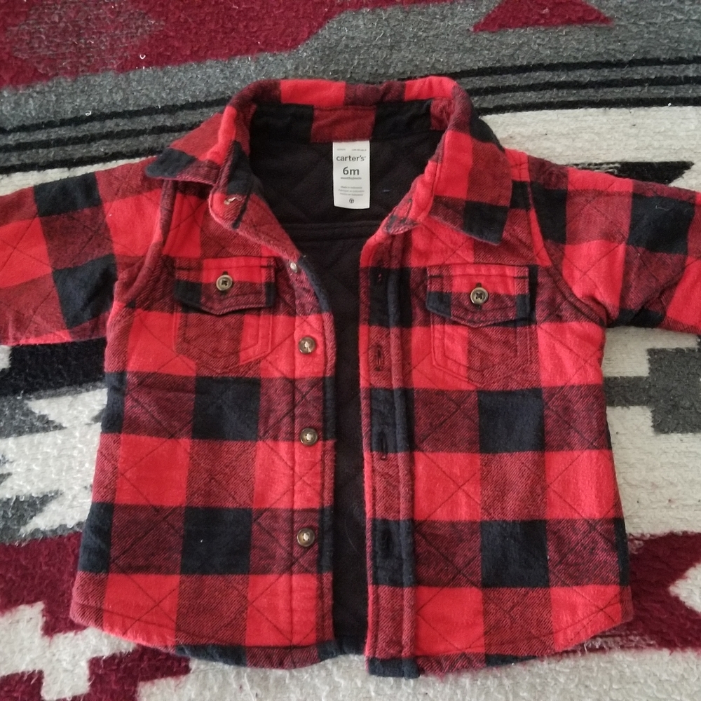 Carter's Buffalo Plaid Quilted Flannel Shirt